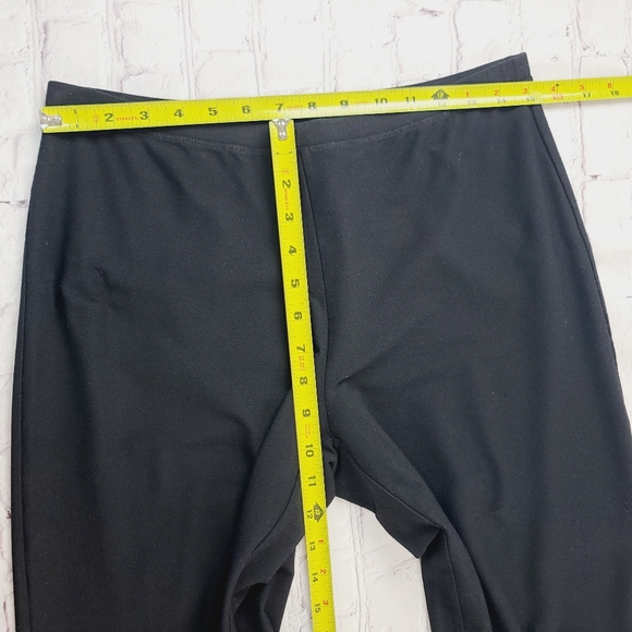 Eileen Fischer Women's Small System Washable Crepe Wide Leg Capri Pants Black - Picture 5 of 9